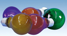 E27 40 WATT COLOURED LAMP 